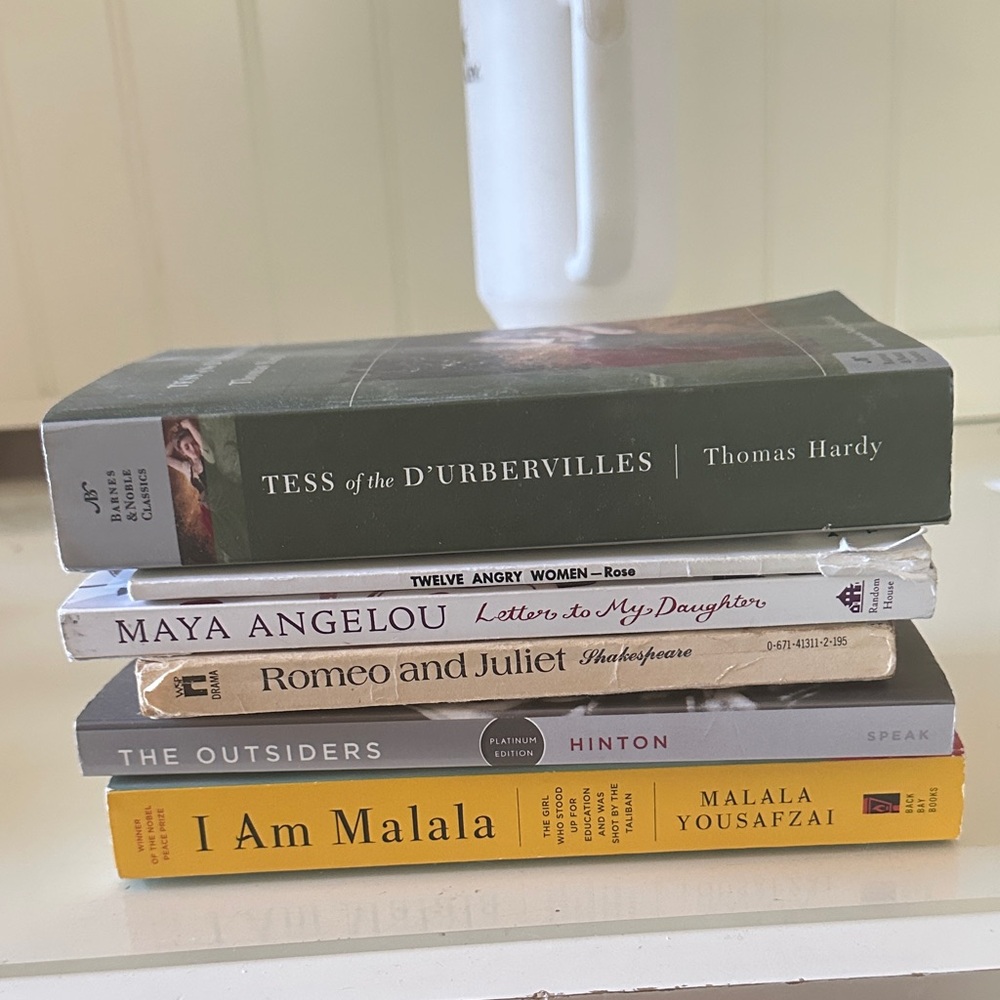 Stack of Classic and Modern Books